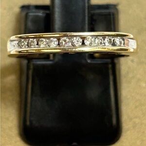 Elegant 14k solid gold natural diamond ring stunning says I love you